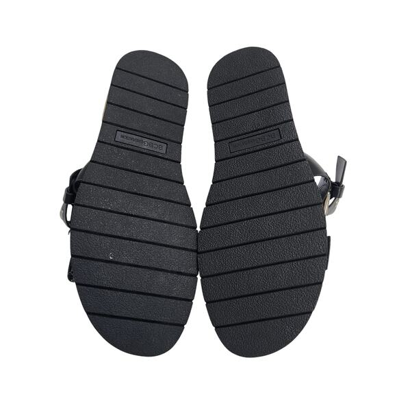 BCBGeneration Womens Scarla Sandal Size 8 Black Espadrille Platform Buckle Strap - Picture 9 of 10